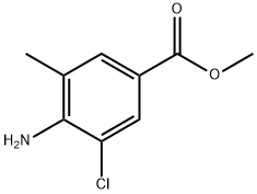 METHYL 4-AMINO-3-CHLORO-5-METHYLBENZOATE Struktur