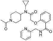 2-[2-((1-ACETYLPIPERIDIN-4-YL)CYCLOPROPYLAMINO)-2-OXOETHOXY]-N-(PYRIDIN-2-YLMETHYL)BENZAMIDE Struktur