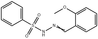 N'-[(E)-(2-METHOXYPHENYL)METHYLIDENE]BENZENESULFONOHYDRAZIDE Struktur