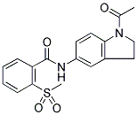 N-(1-ACETYL-2,3-DIHYDRO-INDOL-5-YL)-2-(METHYLSULPHONYL)BENZAMIDE Struktur