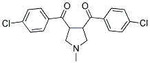 [4-(4-CHLOROBENZOYL)-1-METHYLTETRAHYDRO-1H-PYRROL-3-YL](4-CHLOROPHENYL)METHANONE Struktur