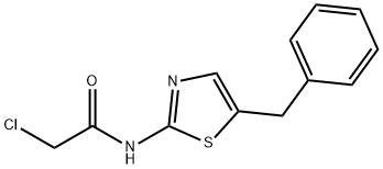 N-(5-BENZYL-1,3-THIAZOL-2-YL)-2-CHLOROACETAMIDE Struktur