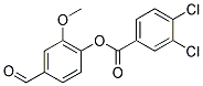 4-FORMYL-2-METHOXYPHENYL 3,4-DICHLOROBENZOATE Struktur