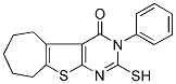 2-MERCAPTO-3-PHENYL-3,5,6,7,8,9-HEXAHYDRO-10-THIA-1,3-DIAZA-BENZO[A]AZULEN-4-ONE Struktur