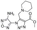 METHYL 1-(4-AMINO-1,2,5-OXADIAZOL-3-YL)-5-(PIPERIDINOMETHYL)-1H-1,2,3-TRIAZOLE-4-CARBOXYLATE Struktur