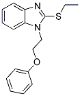 2-(ETHYLTHIO)-1-(2-PHENOXYETHYL)-1H-BENZIMIDAZOLE Struktur