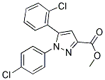 METHYL 5-(2-CHLOROPHENYL)-1-(4-CHLOROPHENYL)-1H-PYRAZOLE-3-CARBOXYLATE Struktur