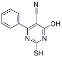 4-HYDROXY-6-PHENYL-2-SULFANYL-5-PYRIMIDINECARBONITRILE Struktur