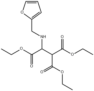 TRIETHYL 2-[(2-FURYLMETHYL)AMINO]-1,1,2-ETHANETRICARBOXYLATE Struktur