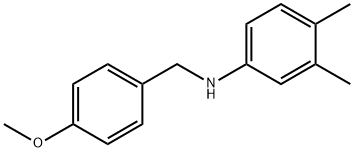 (3,4-DIMETHYL-PHENYL)-(4-METHOXY-BENZYL)-AMINE Struktur