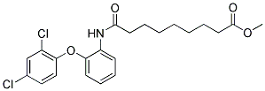 METHYL 9-[2-(2,4-DICHLOROPHENOXY)ANILINO]-9-OXONONANOATE Struktur