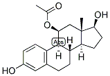 1,3,5 (10)-ESTRATRIEN-3,11-BETA, 17-BETA-TRIOL-11-ACETATE Struktur