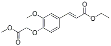 ETHYL 3-[3-METHOXY-4-(2-METHOXY-2-OXOETHOXY)PHENYL]ACRYLATE Struktur