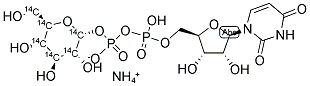 URIDINE DIPHOSPHO-D-[U-14C]GLUCOSE, AMMONIUM SALT Struktur