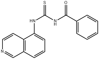 N-BENZOYL-N'-(5-ISOQUINOLINYL)THIOUREA Struktur