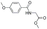 (4-METHOXY-BENZOYLAMINO)-ACETIC ACID METHYL ESTER Struktur