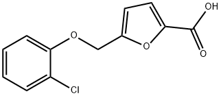 5-(2-CHLORO-PHENOXYMETHYL)-FURAN-2-CARBOXYLIC ACID Struktur