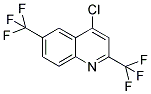 2,6-BIS(TRIFLUOROMETHYL)-4-CHLOROQUINOLINE Struktur