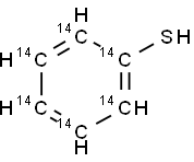 BENZENETHIOL [14C(U)] Struktur