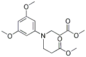 METHYL 3-[3,5-DIMETHOXY(3-METHOXY-3-OXOPROPYL)ANILINO]PROPANOATE Struktur