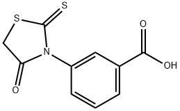 3-(4-OXO-2-THIOXO-1,3-THIAZOLIDIN-3-YL)BENZOIC ACID Struktur