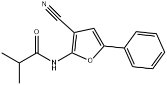 N-(3-CYANO-5-PHENYL-2-FURYL)-2-METHYLPROPANAMIDE Struktur