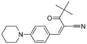 2-(2,2-DIMETHYLPROPANOYL)-3-(4-PIPERIDYLPHENYL)PROP-2-ENENITRILE Struktur