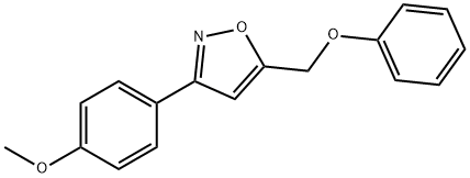 3-(4-METHOXYPHENYL)-5-(PHENOXYMETHYL)ISOXAZOLE Struktur