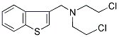 N-(1-BENZOTHIEN-3-YLMETHYL)-2-CHLORO-N-(2-CHLOROETHYL)ETHANAMINE Struktur