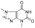 THEOBROMINE, [8-14C]- Struktur