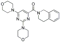 2-[(2,6-DIMORPHOLINOPYRIMIDIN-4-YL)CARBONYL]-1,2,3,4-TETRAHYDROISOQUINOLINE Struktur