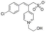 3-(4-CHLOROPHENYL)-2-[1-(2-HYDROXYETHYL)PYRIDINIUM-4-YL]PROP-2-ENE-1-SULFONATE Struktur