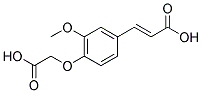 3-[4-(CARBOXYMETHOXY)-3-METHOXYPHENYL]ACRYLIC ACID Struktur