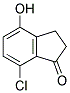 7-CHLORO-4-HYDROXY-INDAN-1-ONE Struktur