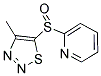 2-[(4-METHYL-1,2,3-THIADIAZOL-5-YL)SULFINYL]PYRIDINE Struktur