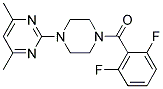 N-(2,6-DIFLUOROBENZOYL)-N'-(4,6-DIMETHYLPYRIMIDIN-2-YL)PIPERAZINE Struktur