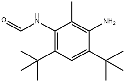 3-AMINO-4,6-DITERT-BUTYL-2-METHYLPHENYLFORMAMIDE Struktur