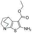 ETHYL 4-AMINO-3-THIA-1-AZATRICYCLO[5.2.2.0'2,6']UNDECA-2(6),4-DIENE-5-CARBOXYLATE Struktur