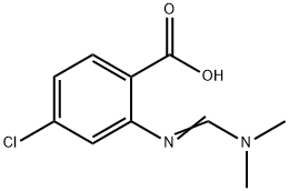 4-CHLORO-2-([(E)-(DIMETHYLAMINO)METHYLIDENE]AMINO)BENZENECARBOXYLIC ACID Struktur