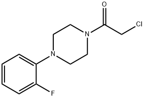 2-CHLORO-1-[4-(2-FLUORO-PHENYL)-PIPERAZIN-1-YL]-ETHANONE Struktur