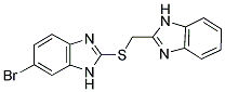 2-[(1H-BENZIMIDAZOL-2-YLMETHYL)THIO]-6-BROMO-1H-BENZIMIDAZOLE Struktur