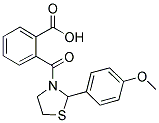 2-([2-(4-METHOXYPHENYL)-1,3-THIAZOLIDIN-3-YL]CARBONYL)BENZOIC ACID Struktur