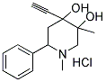 4-ETHYNYL-1,3-DIMETHYL-6-PHENYLPIPERIDINE-3,4-DIOL HYDROCHLORIDE Struktur