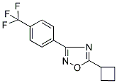 5-CYCLOBUTYL-3-[4-(TRIFLUOROMETHYL)PHENYL]-1,2,4-OXADIAZOLE Struktur