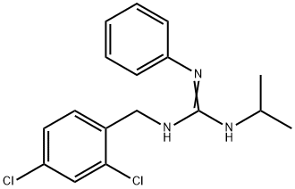 N-(2,4-DICHLOROBENZYL)-N'-ISOPROPYL-N''-PHENYLGUANIDINE Struktur