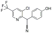 2-[3-CHLORO-5-(TRIFLUOROMETHYL)-2-PYRIDINYL]-2-(4-HYDROXYPHENYL)ACETONITRILE Struktur