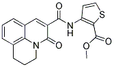 3-[(2,3-DIHYDRO-5-OXO-(1H,5H)-BENZO[IJ]QUINOLIZIN-6-YL)CARBONYLAMINO]THIOPHENE-2-CARBOXYLIC ACID METHYL ESTER Struktur