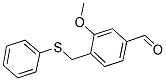 3-METHOXY-4-PHENYLSULFANYLMETHYL-BENZALDEHYDE Struktur