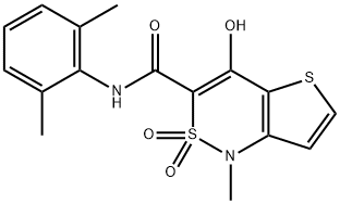 N-(2,6-DIMETHYLPHENYL)-4-HYDROXY-1-METHYL-2,2-DIOXO-1,2-DIHYDRO-2LAMBDA6-THIENO[3,2-C][1,2]THIAZINE-3-CARBOXAMIDE Struktur