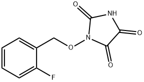 1-[(2-FLUOROBENZYL)OXY]-1H-IMIDAZOLE-2,4,5(3H)-TRIONE Struktur